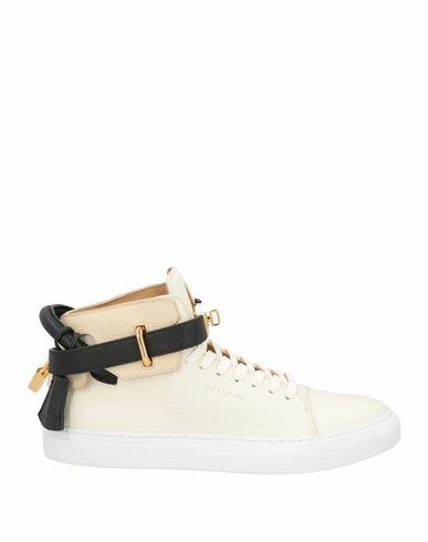 Buscemi Man Sneakers Ivory Leather Cover