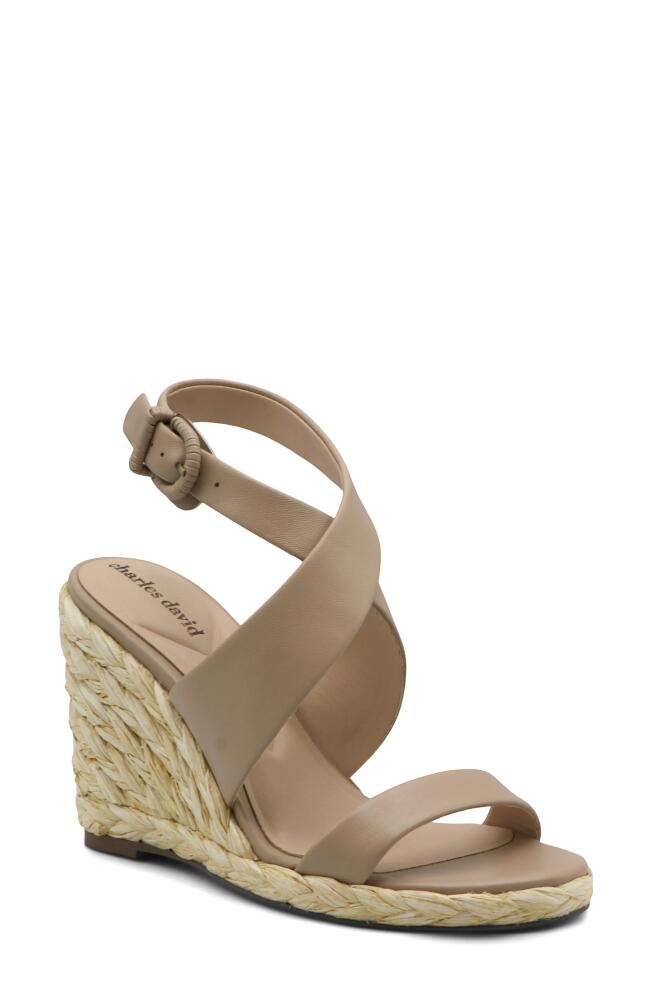 Charles David Russell Espadrille Wedge Sandal in Linen Cover