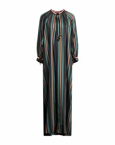 Fortela Woman Maxi dress Lead Lyocell, Silk Cover