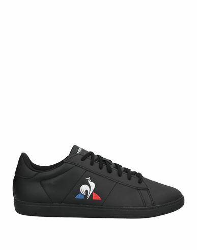 Le Coq Sportif Man Sneakers Black Soft Leather, Textile fibers Cover