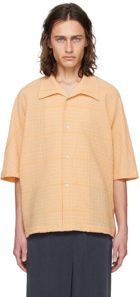 LE17SEPTEMBRE Orange Check Shirt Cover