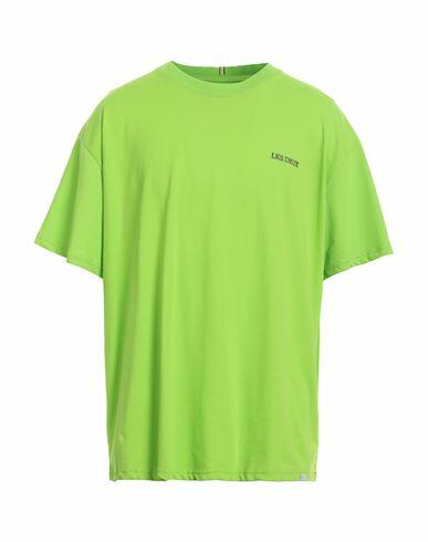 Les Deux Man T-shirt Acid green Recycled cotton, Recycled polyester Cover