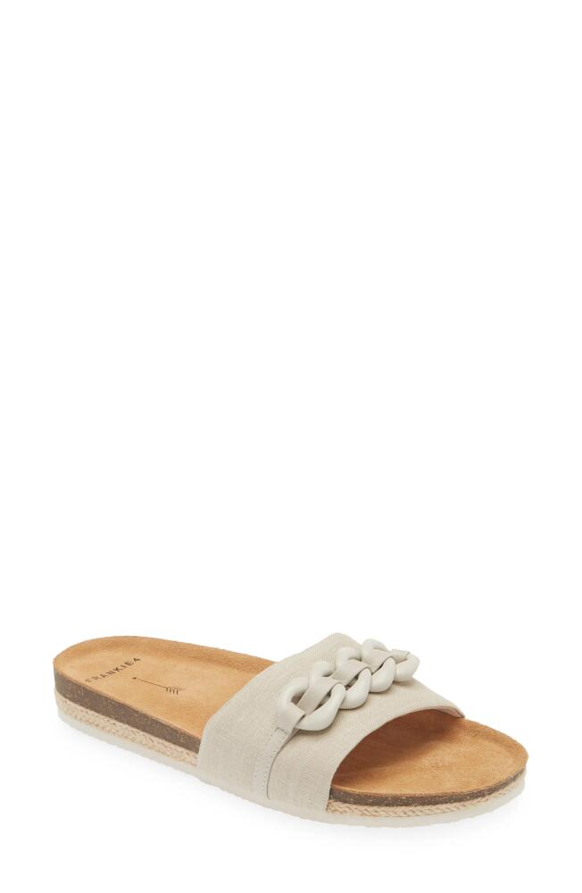 FRANKIE4 Quinn Slide Sandal in Linen Cover