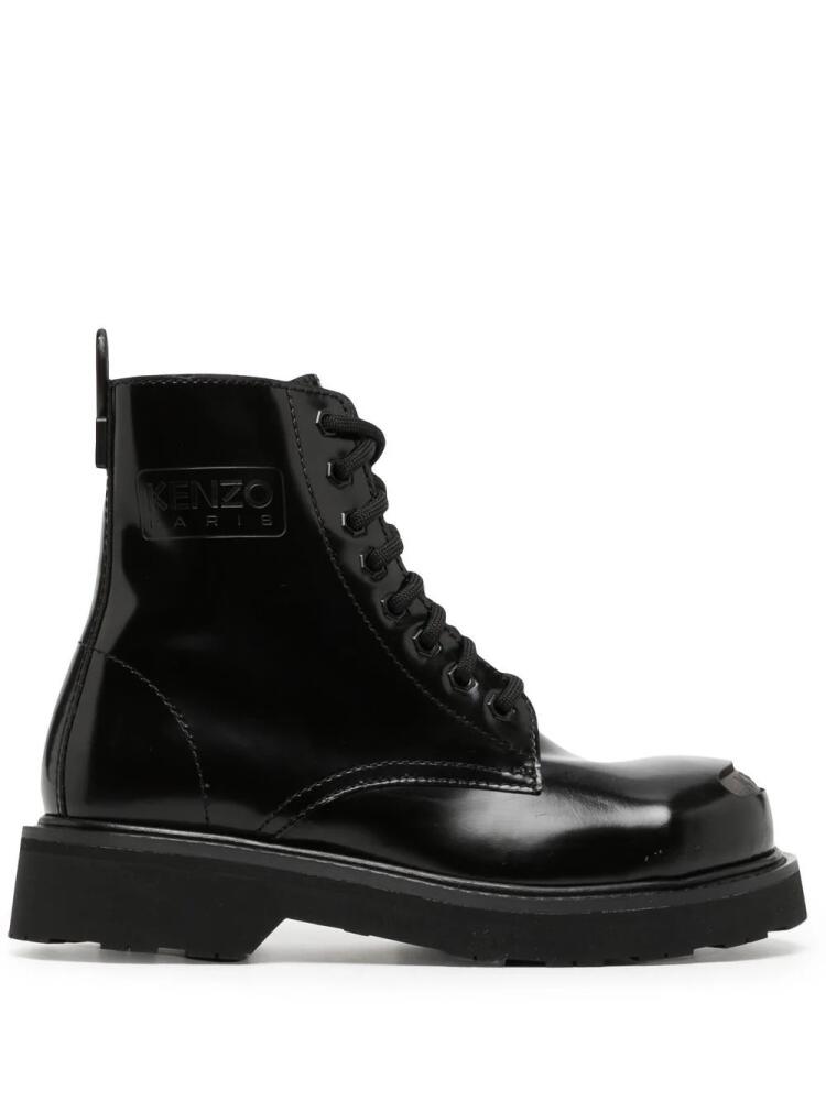 Kenzo Kenzosmile leather ankle boots - Black Cover