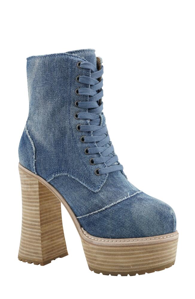 ZIGI Johanny Platform Bootie in Blue Denim Cover