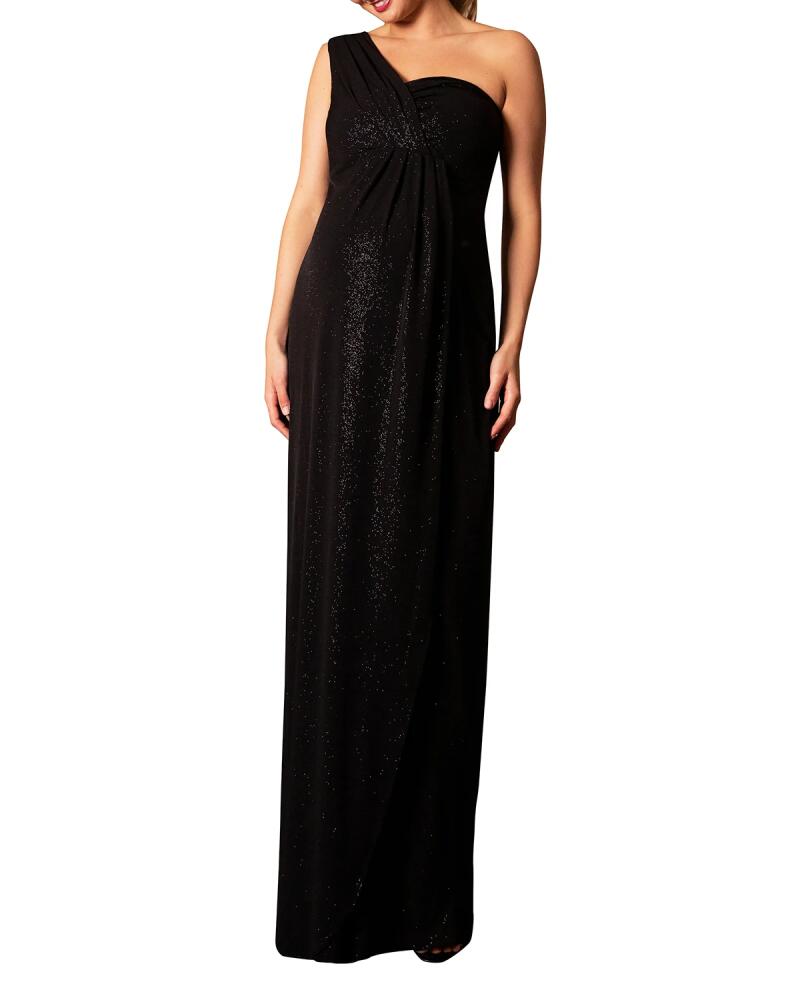 Tiffany Rose Maternity Galaxy One-Shoulder Column Gown Cover