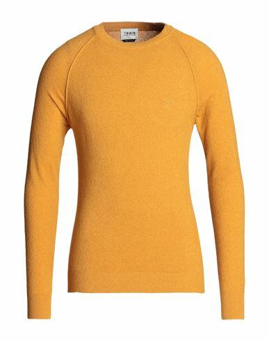 Berna Man Sweater Ocher Cotton, Polyamide Cover