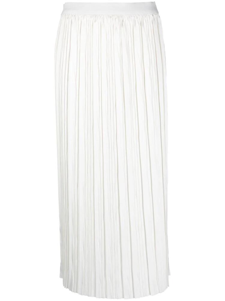 Roberto Collina pleated midi-skirt - White Cover