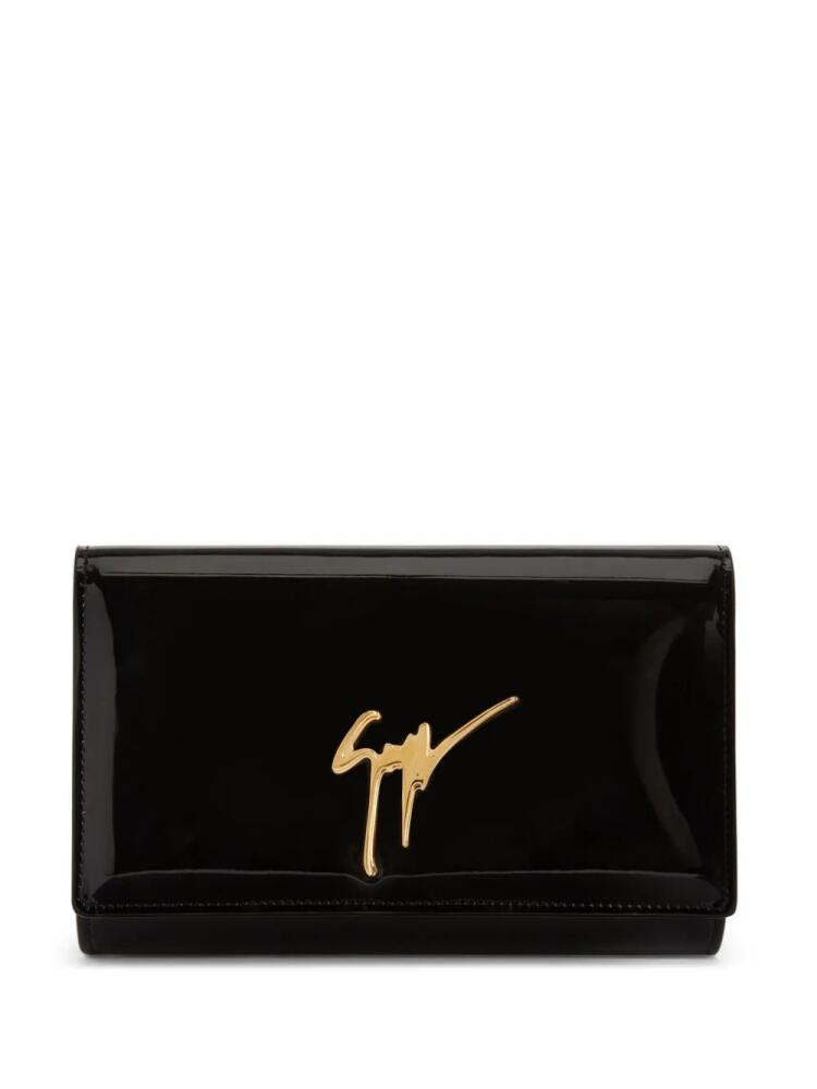 Giuseppe Zanotti logo plaque cross body bag - Black Cover