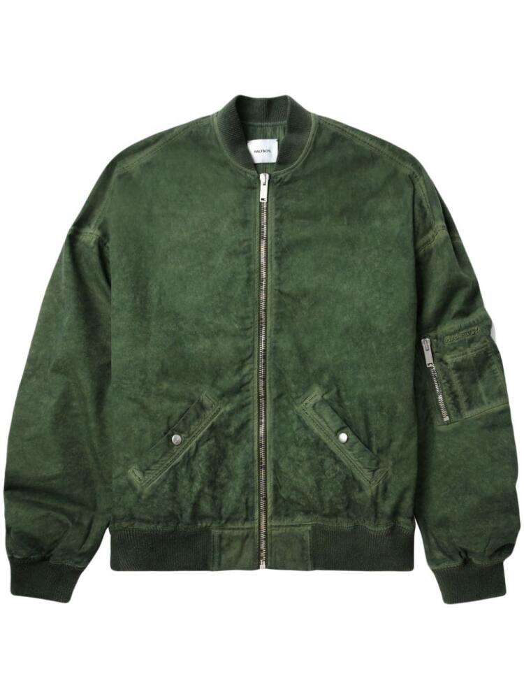 Halfboy cotton bomber jacket - Green Cover