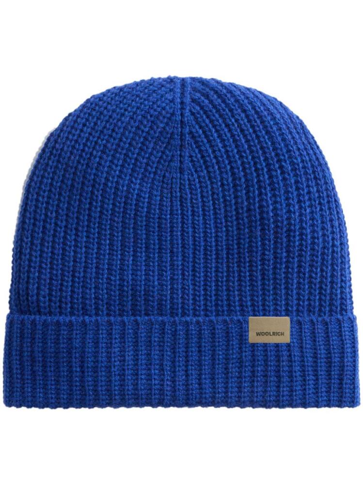 Woolrich ribbed beanie - Blue Cover