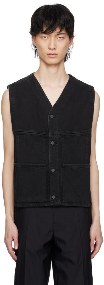 LEMAIRE Black 4 Pocket Vest Cover