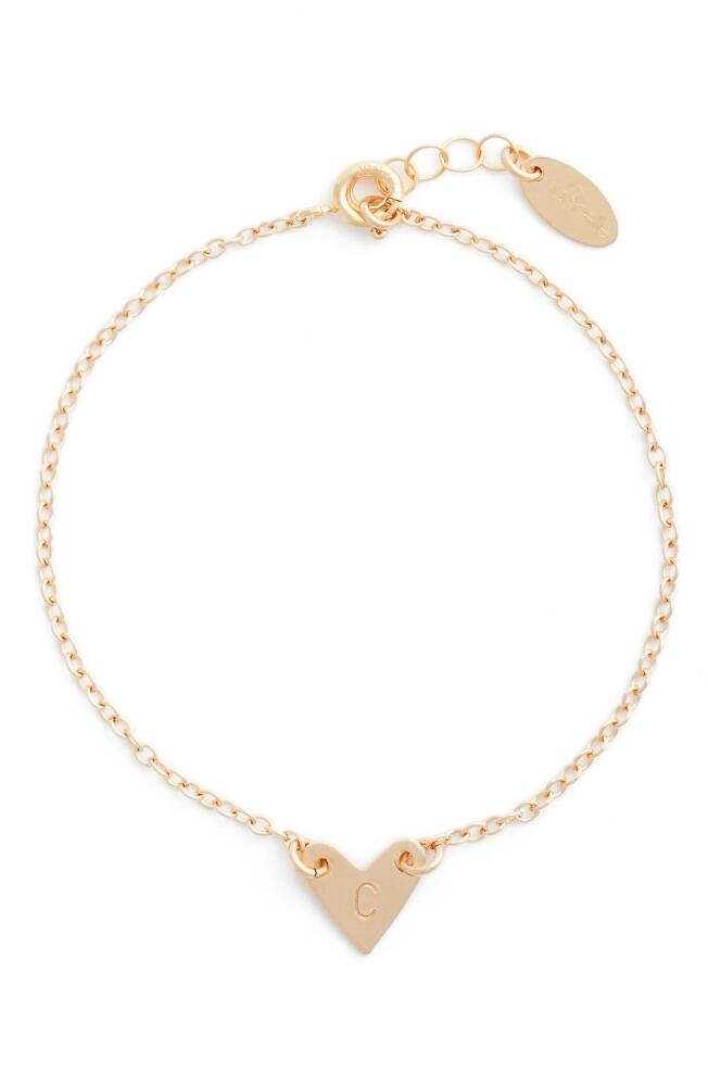 Nashelle Initial Heart Bracelet in Gold-C Cover