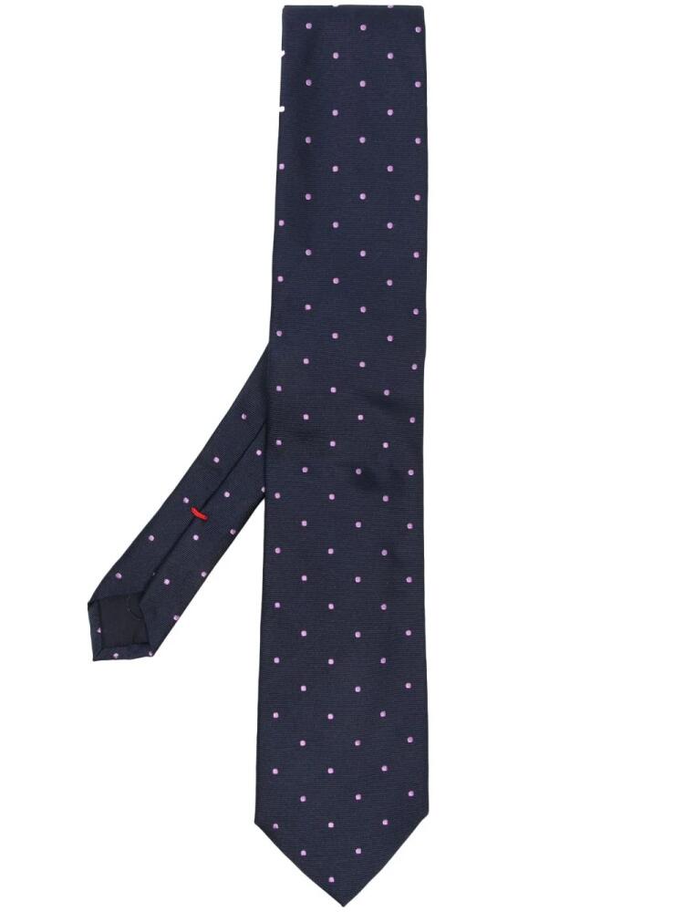 Lady Anne polka-dot embroidery tie - Blue Cover