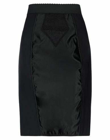 Dolce & gabbana Woman Midi skirt Black Polyamide, Elastane Cover