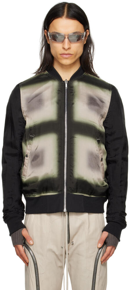 Rick Owens Black Flight Reversible Bomber Jacket Cover