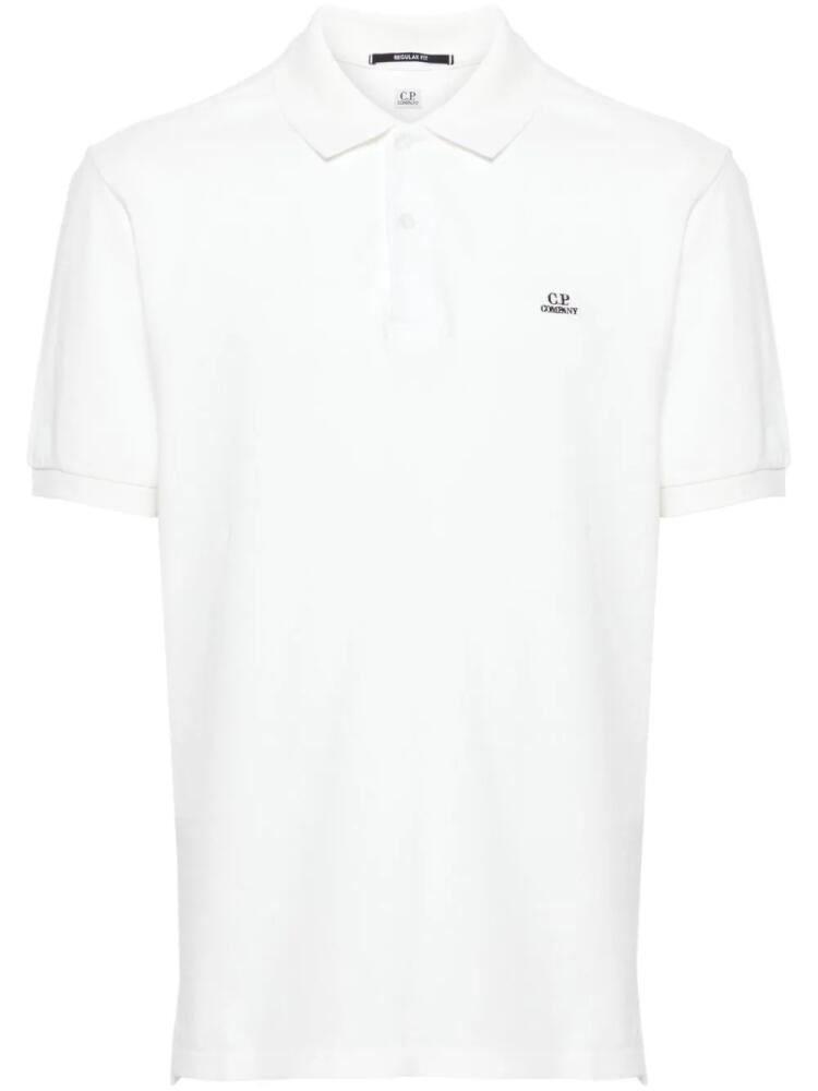 C.P. Company 24/1 cotton polo shirt - White Cover