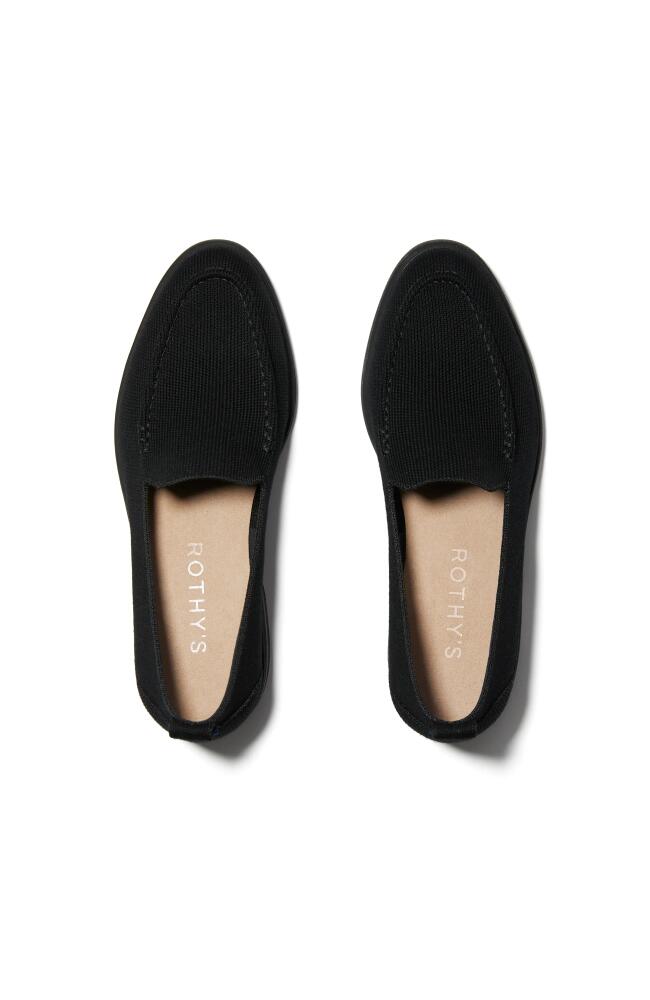 Rothy's The Lug Loafer in Onyx Black Cover