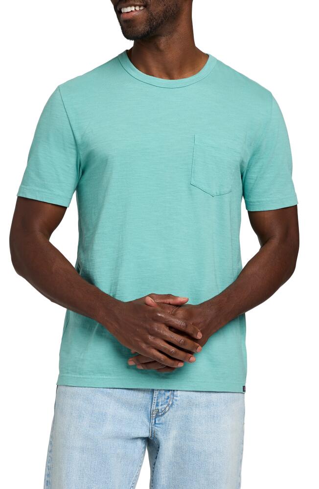 Faherty SUNWASHED POCKET TEE in Island Teal Cover