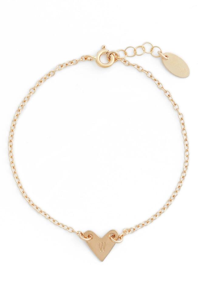 Nashelle Initial Heart Bracelet in Gold-W Cover