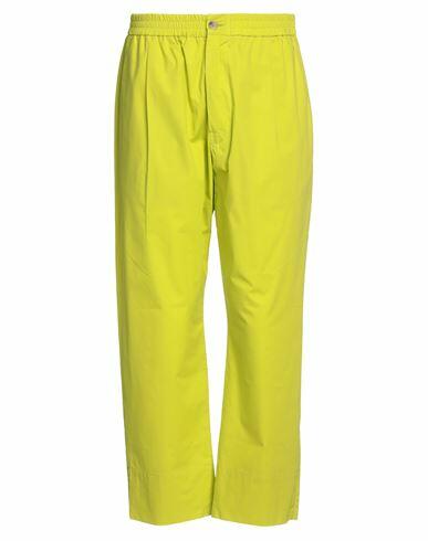 Amaranto Man Pants Acid green Cotton Cover