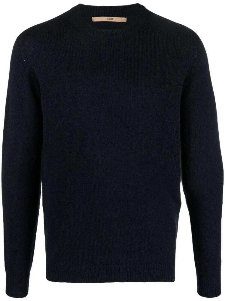 Nuur crew-neck long-sleeve jumper - Blue Cover