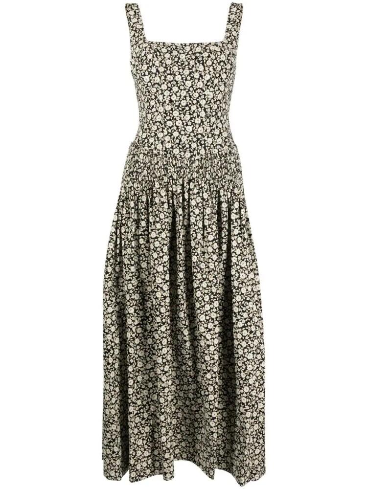 Tory Burch floral-print flared dress - Neutrals Cover