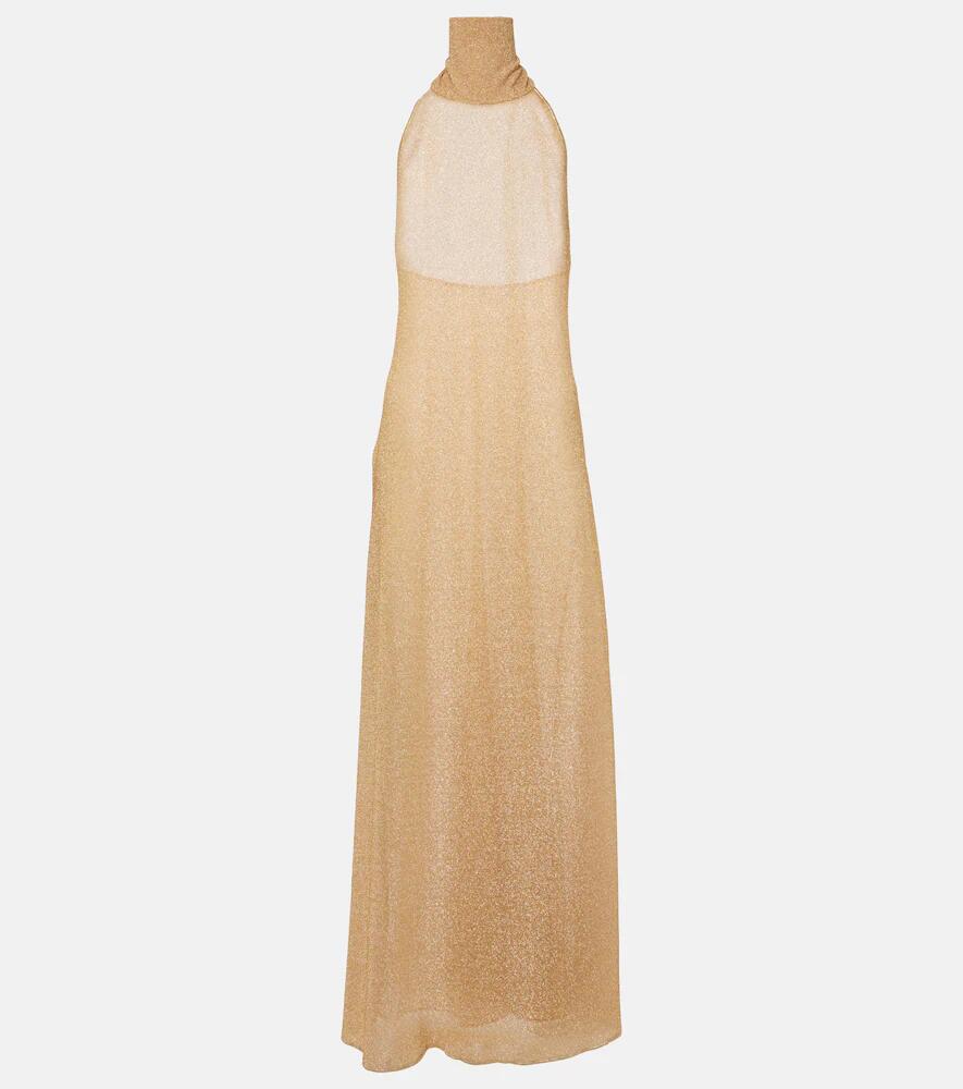 Oséree Lumière metallic maxi dress Cover