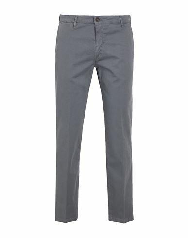 8 By Yoox Organic Cotton Slim-fit Chino Man Pants Grey Organic cotton, Elastane Cover