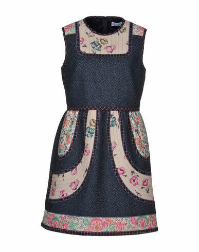 Red Valentino Woman Mini dress Slate blue Virgin Wool, Cotton, Elastane, Polyester Cover