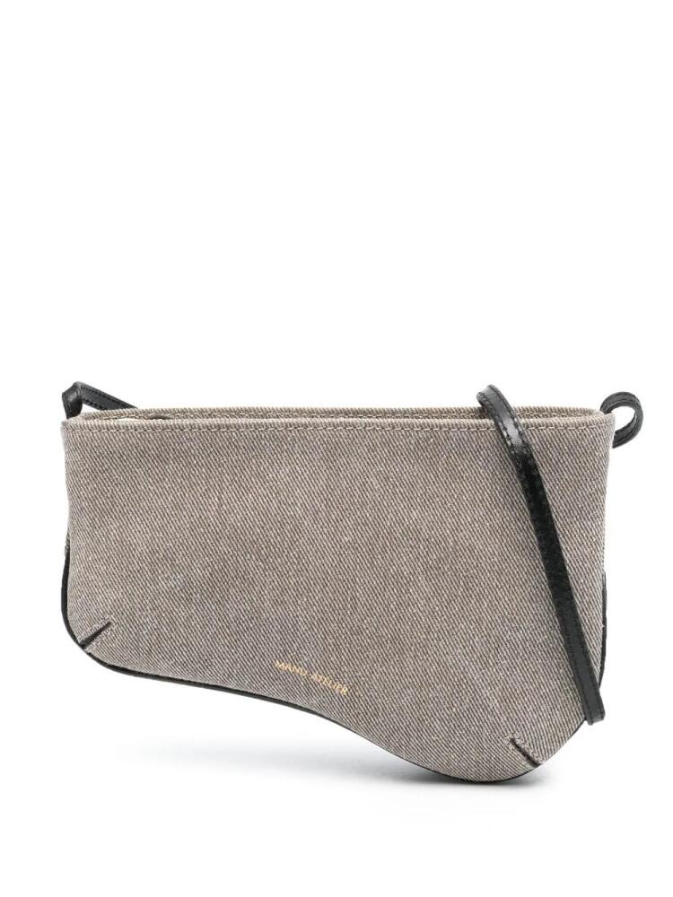 Manu Atelier Curve leather shoulder bag - Grey Cover