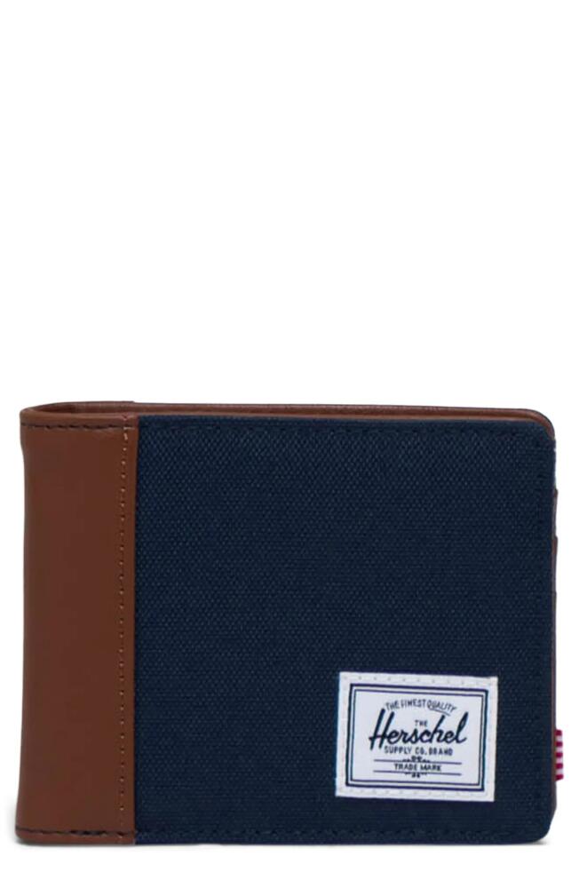 Herschel Supply Co. Hank Bifold Wallet in Navy/Tan Cover