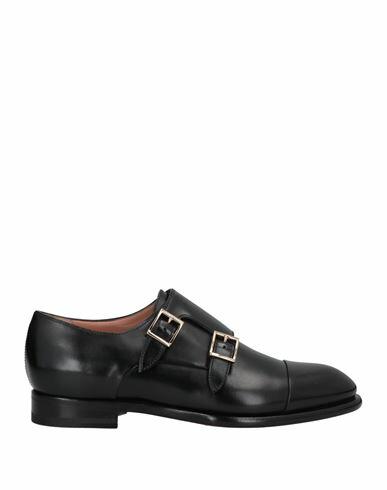 Santoni Woman Loafers Black Soft Leather Cover