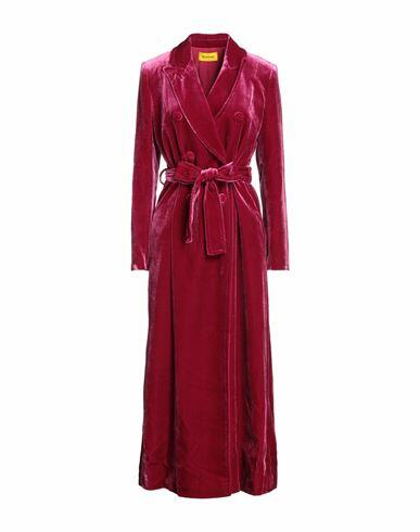 Dundas Woman Coat Fuchsia Viscose, Silk Cover