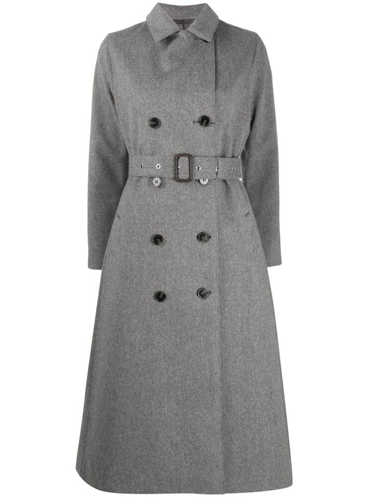 Mackintosh double-breasted wool coat - Grey Cover