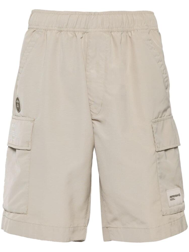 AAPE BY *A BATHING APE® logo-appliqué cargo shorts - Neutrals Cover