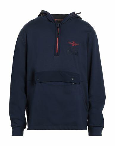 Aeronautica Militare Man Sweatshirt Navy blue Viscose, Nylon, Elastane Cover