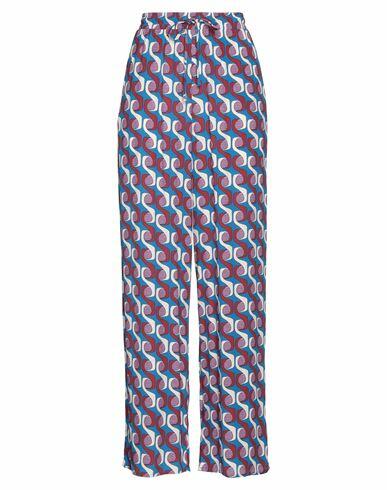 La Fée Maraboutée Woman Pants Bright blue Viscose Cover