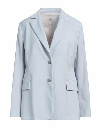 Eleventy Woman Blazer Sky blue Wool, Polyamide, Elastane Cover