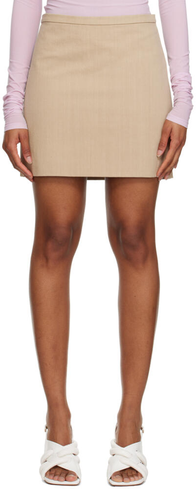 Sportmax Beige Ossola Miniskirt Cover