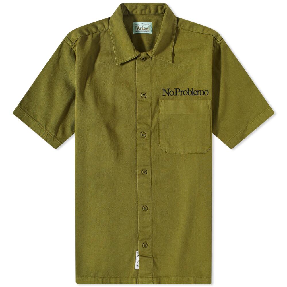 Aries Mini Problemo Uniform Shirt in Olive Cover