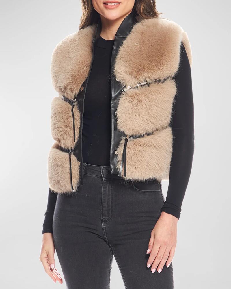 Fabulous Furs La Moda Fox Faux Fur Vest Cover