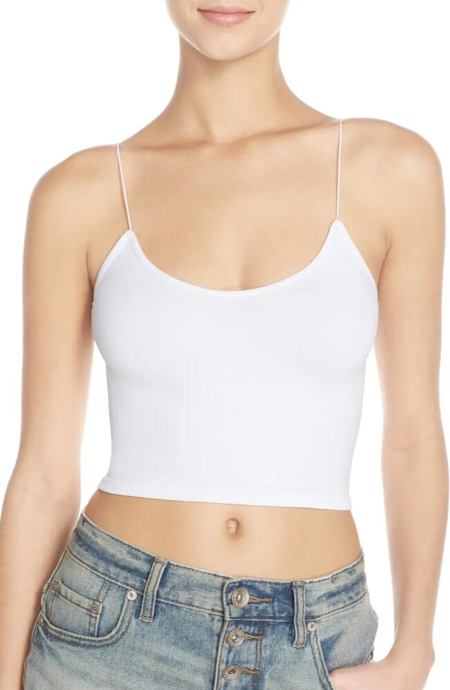 Free People Intimately FP Crop Camisole in White Cover