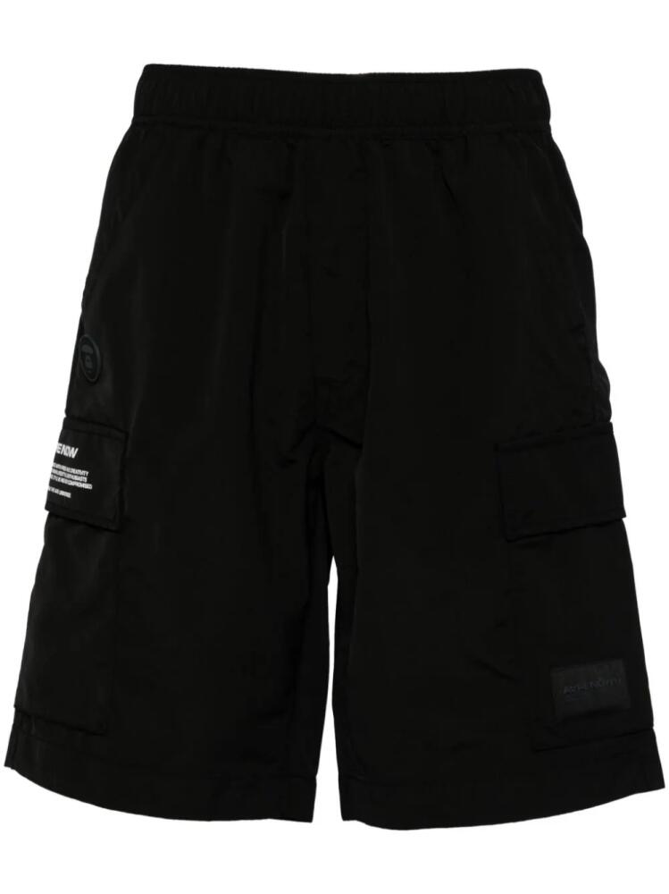 AAPE BY *A BATHING APE® logo-appliqué cargo shorts - Black Cover