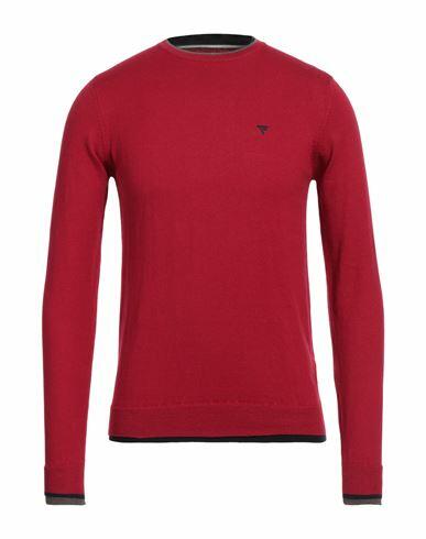 Fred Mello Man Sweater Red Cotton, Wool Cover