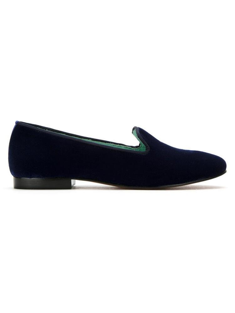 Blue Bird Shoes velvet I Do loafers Cover