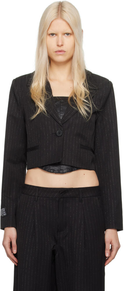 Ksubi Black London Crop Blazer Cover