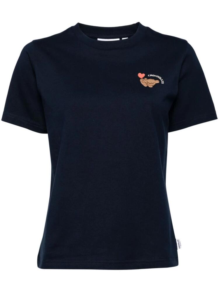 CHOCOOLATE embroidered T-shirt - Blue Cover