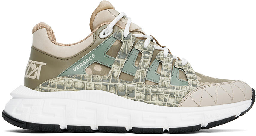 Versace Khaki Trigreca Sneakers Cover