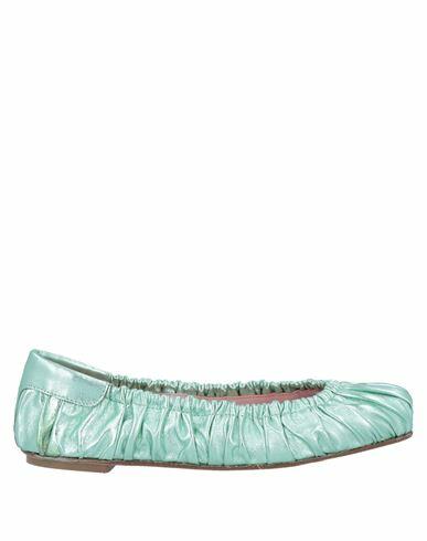 Pretty Ballerinas Woman Ballet flats Sage green Soft leather Cover